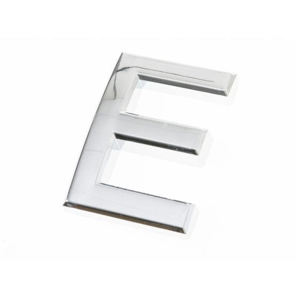 7CM 英字 アルファベット エンブレム ステッカー シール シルバー#E