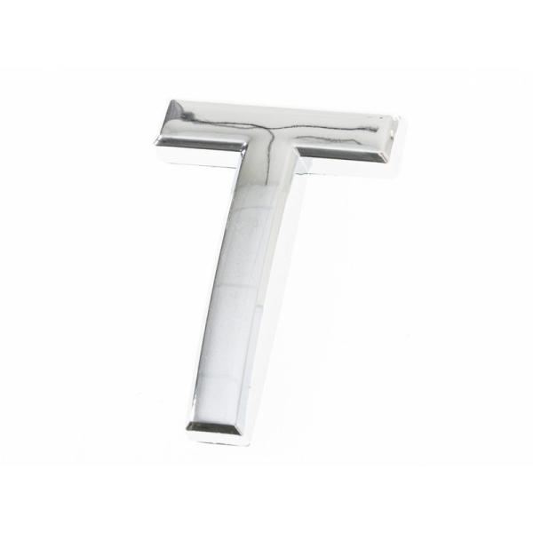 7CM 英字 アルファベット エンブレム ステッカー シール シルバー#T