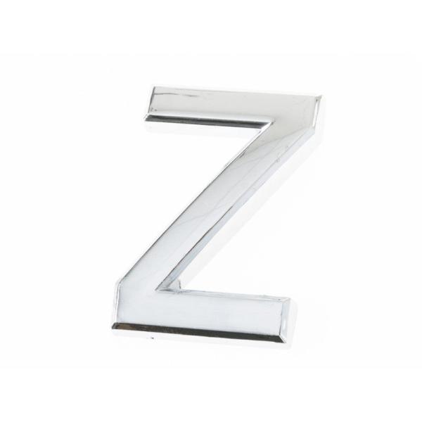 7CM 英字 アルファベット エンブレム ステッカー シール シルバー#Z