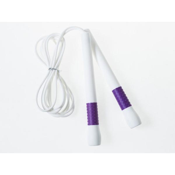 スポーツ 運動 遊び トレーニング 縄跳び ジャンプロープ シンプル PVC製 270CM#パープル