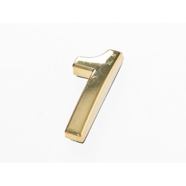 5CM 数字 ナンバー エンブレム ステッカー シール ゴールド#1