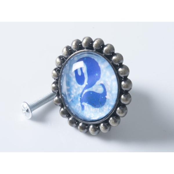 生活雑貨 インテリアグッズ 引き出しなど 家具用 レトロ風 フラワー つまみ 取っ手#数字２