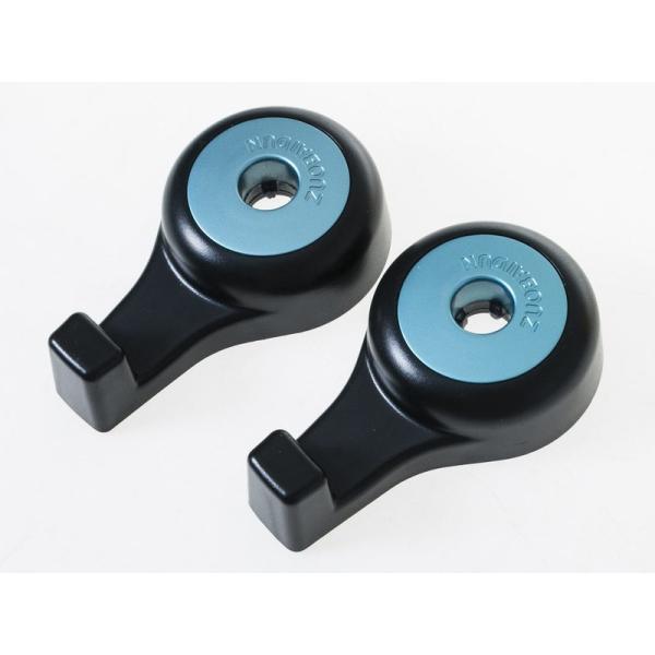 車載 ヘッドレスト 荷物掛け シートフック ハンガー 最大8KGまで 2個入#ブルー