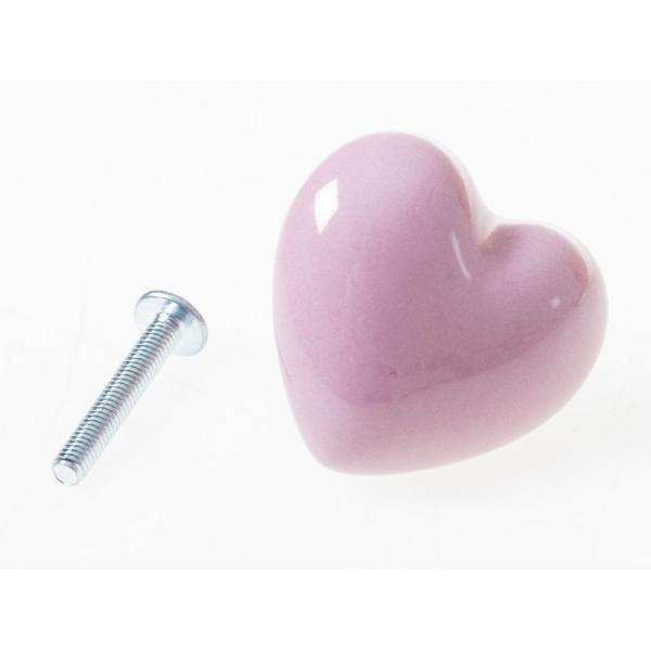 シンプル セラミック製 生活雑貨 インテリアグッズ 引き出しなど 家具用 つまみ 取っ手#ハート ピ...
