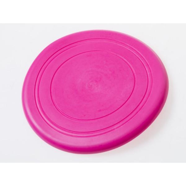 ペット 犬 ワンちゃん用おもちゃ ソフト式 フライングディスク フリスビー 3個入り#ローズ
