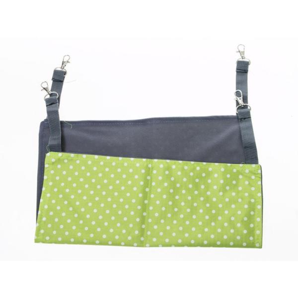 ペット 猫 犬 ハンモック ニャンモック 寝袋 柔らかい 四季兼用 Lサイズ#ドット×グリーン