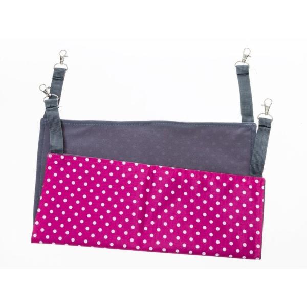 ペット 猫 犬 ハンモック ニャンモック 寝袋 柔らかい 四季兼用 Lサイズ#ドット×ローズ