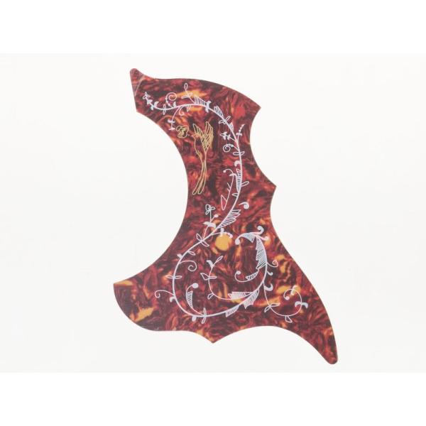 ギター アコギ専用 40 41インチ ピックガード デコステッカー シール#カラーフラワー模様