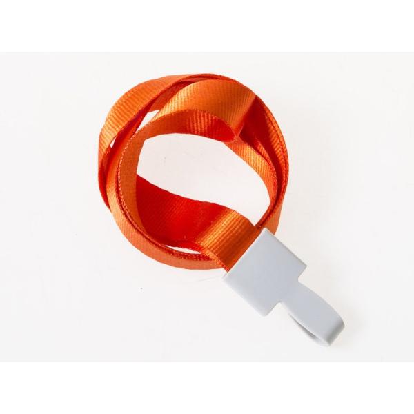 汎用 ネックストラップ クリップタイプ IDカードネーム 名札ケースなど 1.5CM×45CM#オレ...