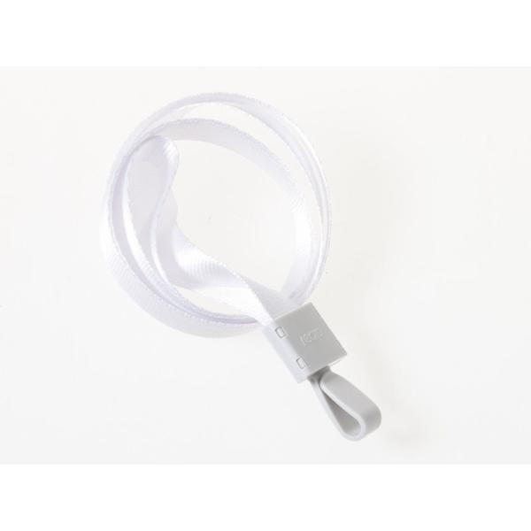 汎用 ネックストラップ クリップタイプ IDカードネーム 名札ケースなど 1.5CM×45CM#ホワ...