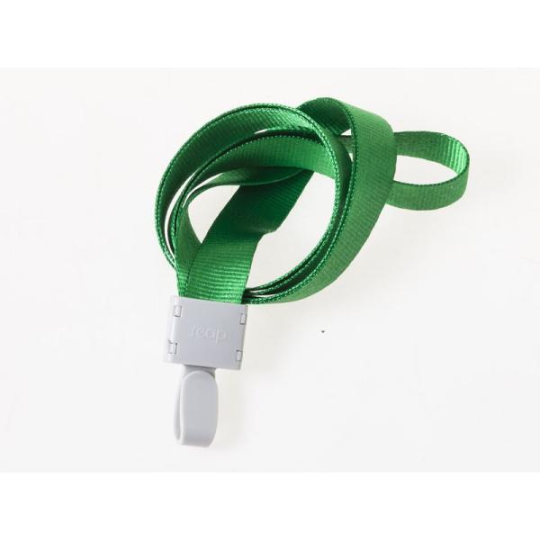 汎用 ネックストラップ クリップタイプ IDカードネーム 名札ケースなど 1.5CM×45CM#グリ...