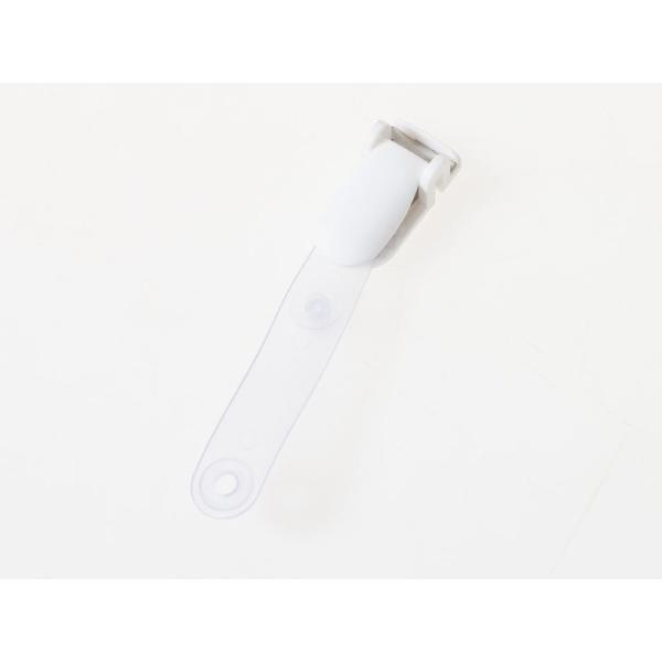 汎用 ポケットクリップ IDカードネーム 名札ケースなど 3個入#ホワイト