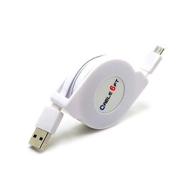USBケーブル 巻き取り 伸縮タイプ MICRO USB TO USB 充電 データ転送 カラフル ...