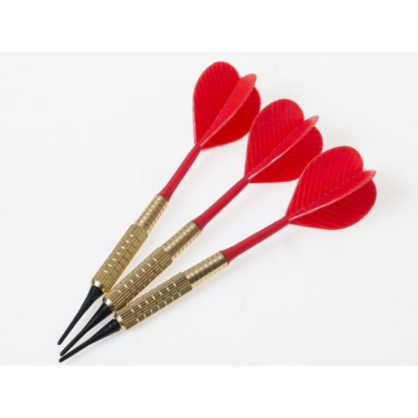 ゲーム 16G デジタルダーツ 電子ダーツ 4.5MMティップ ソフトダーツ 3本入#レッド