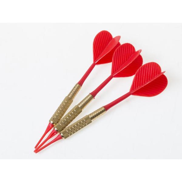 ゲーム 16G デジタルダーツ 電子ダーツ 4.5MMティップ ソフトダーツ 3本入#赤ティップ