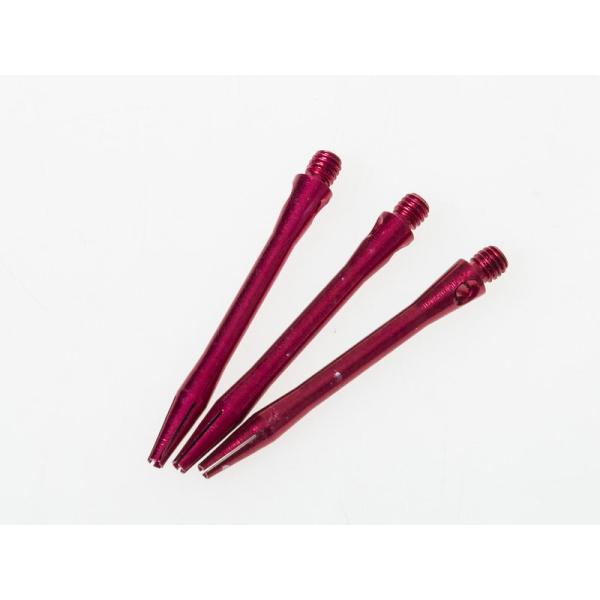 ダーツ用 交換パーツ 2BA 46MM アルミ製 シャフト 3本入#ワインレッド