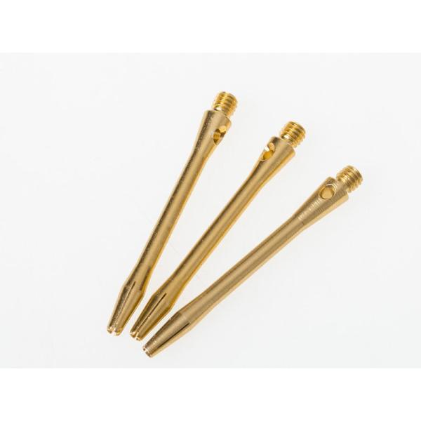 ダーツ用 交換パーツ 2BA 46MM アルミ製 シャフト 3本入#ゴールド