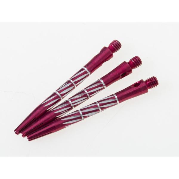 ダーツ用 交換パーツ 2BA 48MM アルミ製 シャフト 3本入#レッド
