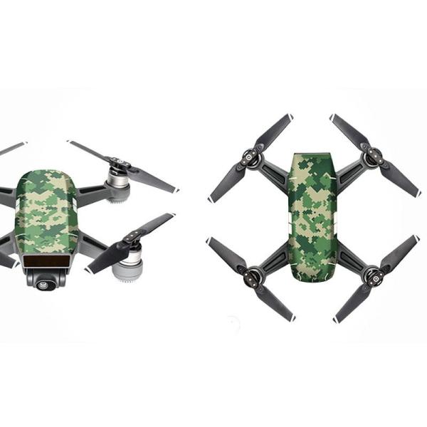 空撮 ドローン DJI SPARK用 防水効果 スキンシール セット#CA4