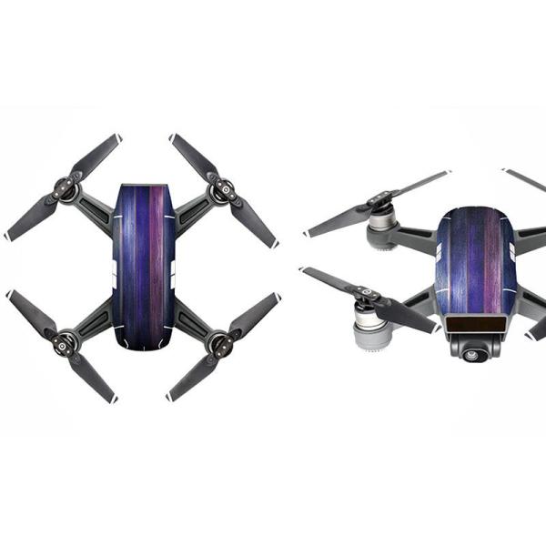 空撮 ドローン DJI SPARK用 防水効果 スキンシール セット#W4