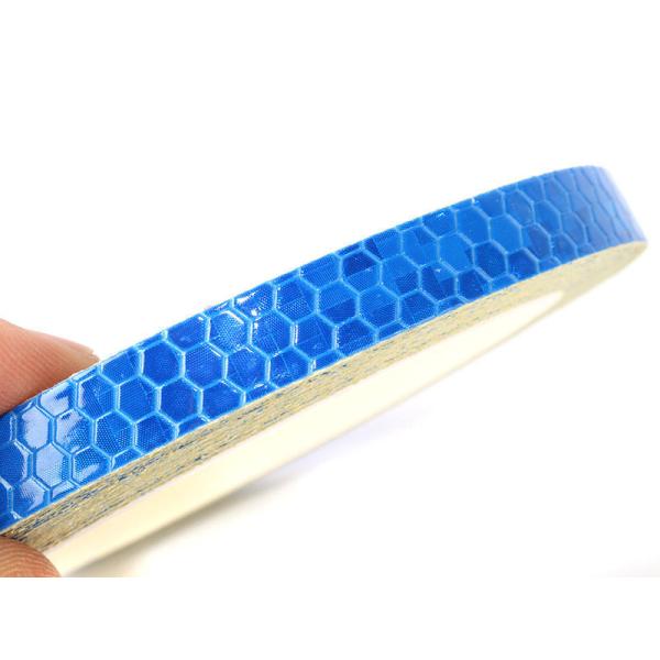 汎用タイプ 自動車 バイク 自転車など 反射ステッカー リフレクト ラインテープ 8M#ブルー