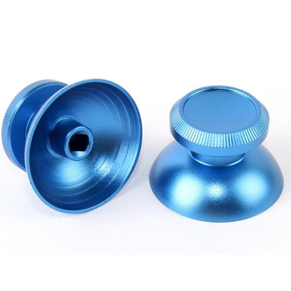 PS4用 コントローラー 交換用パーツ 金属製 アナログスティック 2個セット#ブルー