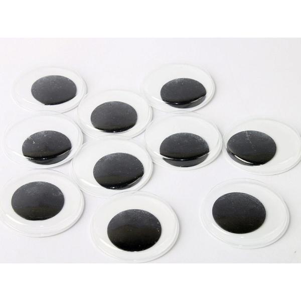 DIY 手芸 手作りなど アクセサリー 素材 動く 目玉 10個入#40MM