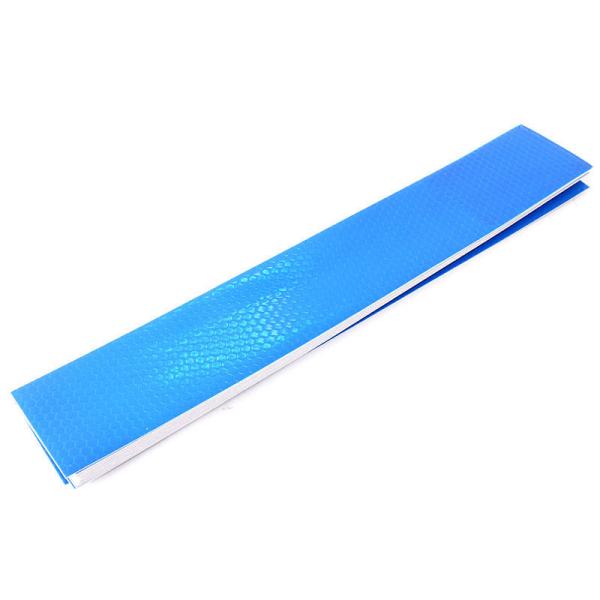 高輝度 事故防止 反射ステッカー シール カプセルプリズム型 20枚セット 無地#ブルー