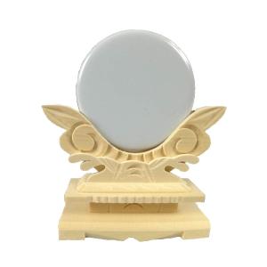 神鏡台付 2寸 金属製鏡仕様 高さ10cm 鏡径6cm 神棚 神前用神具