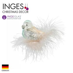クリスマスツリー 飾り オーナメント INGE-GLAS MANUFAKTUR 鳥の飾り オーナメント 7cm (10085S020)｜pika-q