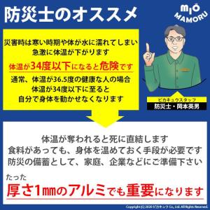 防災 緊急用 アルミブランケット 130×21...の詳細画像1
