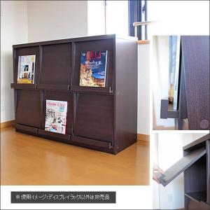 本棚 ディスプレイラック 幅120 レコードラ...の詳細画像3