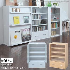 ガラスキャビネット 書棚 本棚 扉付き 新生活 : ピカイチ家具 - 通販