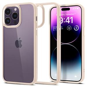 Spigen iPhone14Pro ケース 衝撃吸収 耐衝撃 ストラップホール付き 米軍MIL規格取得 黄変なし TPU バンパーケース 2重構造