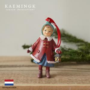 クリスマスツリー 飾り付け オーナメント 北欧 KAEMINGK 北欧 アンティーク レトロ ランタンを持った青い帽子の子供 [2]｜pikaqac