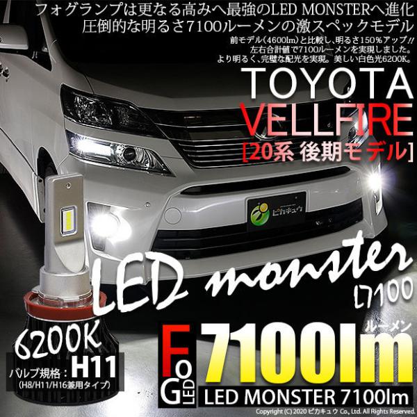 [アウトレット品/保証なし]トヨタ ヴェルファイア［ANH/GGH20系 後期］対応 フォグランプ用...