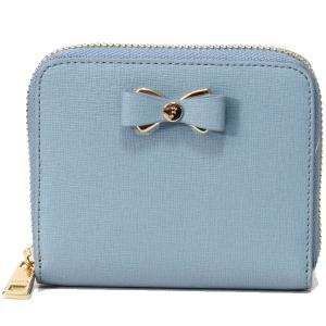フルラ 財布 財布 リボン Furla レザー グレンダ リボン コンパクト 二つ折り財布 ライトブルー レザー ブランド専門店 パイクストリート
