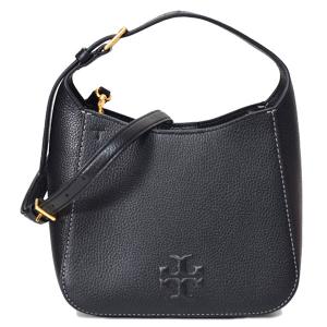 トリーバーチ バッグ TORY BURCH ぺブルレザー スモール バケット バケツ型 2way 斜め掛け ショルダー ハンドバッグ ブラック 144690｜pike-st