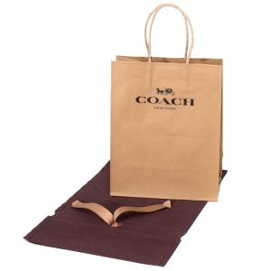 コーチ プレゼントキット COACH 純正紙袋 リボン付き 巾着布袋 セット プレゼントキット ギフトキット ギフトセット ラッピングセット ブラウン 20221111A｜pike-st