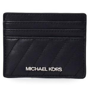 マイケルコース カードケース MICHAEL KORS レザー キルティング カードホルダー カードケース 名刺入れ 定期入れ パスケース ブラック 35F0STVD3U｜pike-st