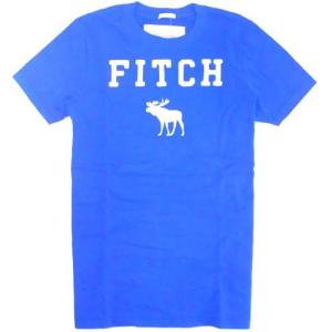 アバクロ 半袖Tシャツ FITCH 半袖Tシャツ ブルー S 607082541｜pike-st