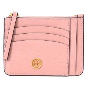 トリーバーチ カードケース TORY BURCH レザー ロビンソン トップ ジップ コインケース 定期入れ カードケース ピンクムーン 84071｜pike-st