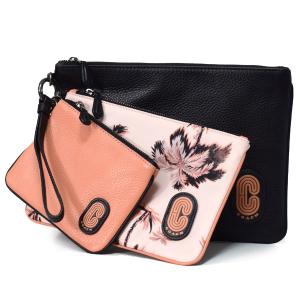 COACH（コーチ） マルチポーチ コーティングキャンバス レザー