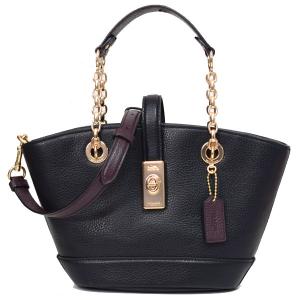 COACH（コーチ） バッグ ぺブルレザー ロゴ ジェス バゲット クロス