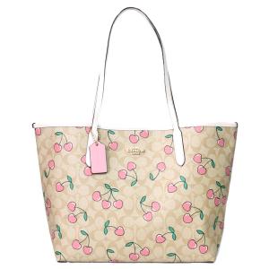 コーチ 2way カーゴバッグ キャンバス さくらんぼ柄 34cm♡新品未使用♡ コーチ 2way カーゴバッグ キャンバス さくらんぼ柄 34cm♡新品