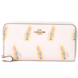 COACH（コーチ） 長財布 レザー チェリー さくらんぼ プリント ロゴ