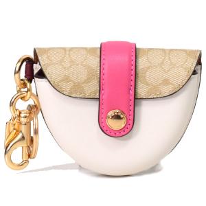 コーチ キーホルダー COACH コーティングキャンバス スムースレザー