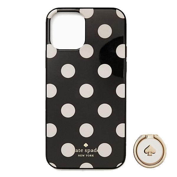 ケイトスペード iphoneケース katespade ポリウレタン リング ドット 水玉 バンカー...