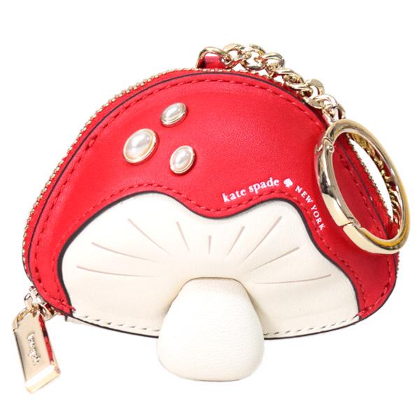ケイトスペード コインケース katespade マッシュルーム キノコ レザー パール 小銭入れ ...