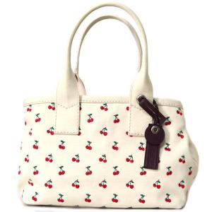 マークバイマークジェイコブス バッグ MARC BY MARC JACOBS キャンパス チェリー柄 さくらんぼ トート ショルダー ハンドバッグ オフホワイト M0007851｜pike-st